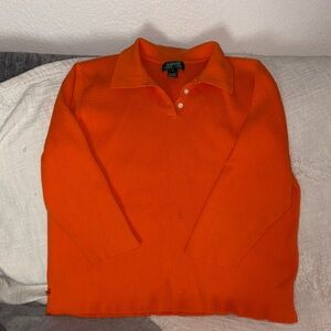 Ralph Lauren Vibrant Orange Casual Sweater 2X women